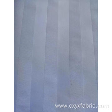 Polyester white check and stripe emboss fabric